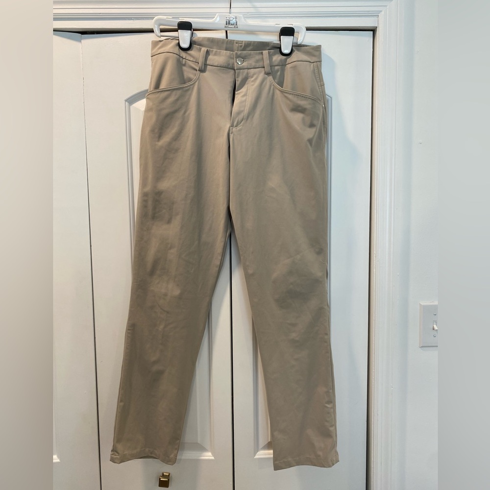 Lululemon Slim Fit ABC Pants, 36x32, Khaki.